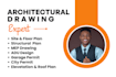 draw architectural floor plan, mep adu, garage permit, site plan structural plan
