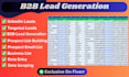 do b2b lead generation, linkedin leads and data entry
