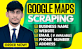 do google maps data scraping with valid emails, b2b lead generation, web scraper