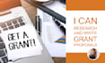 research and write grant proposals