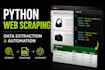 do python web scraping, data extraction and automation