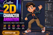 do custom 2d character and puppet animation for cartoons and illustrations