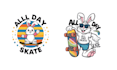 make mascot t shirt skate logo