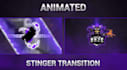 make animated stinger transition for twitch,mixer,youtube, 3d twitch, vtuber