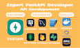 create high performance backend apis in python fastapi postgresql mongodb docker