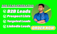 do targeted b2b lead generation and lead prospecting