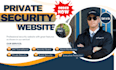 build private security website bodyguard website security guard personal guard