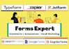 design and create jotform, typeform, cognito form, surveys