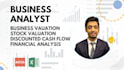 do business, stock or company valuation through discounted cash flow dcf model