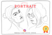 create a minimalist commercial portrait or caricature