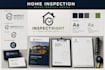 professional home inspection logo and brand identity design