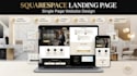 design squarespace single page website squarespace landing page