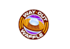 design alien hippie waffle café logo