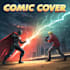 create a comic cover page design illustration