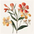 botanical linocut based on your request