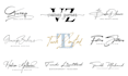 do hand writing, luxury, unique, cursive, and autograph logo
