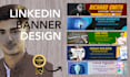 help to create professional linkedin and social media banner