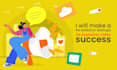 make a 2d explainer video for brand or startups success