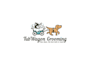 design tub wagon dog grooming logo