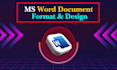 microsoft word document  formatting, PDF to ms word design