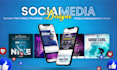 create stunning social media post designs