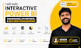interactive power bi dashboard, KPI report, and dax data visualization