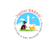 design awesome clean dog walking logo