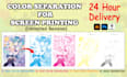 do color separation for screen printing design