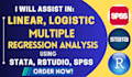 do linear regression, multiple and logistic analysis using python and r