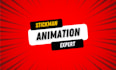 create a stickman animation, flat, vector animaiton, and fun explain