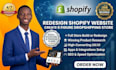 redesign shopify website or create 6 figure dropshipping store