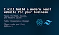 build a modern react website for your business