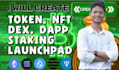 create bep20 erc20 token smart contract presale staking dapp