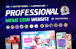 build crypto token website, meme coin website, presale ico website