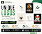 design a modern minimalist and mascot logo for your brand