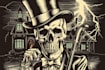 draw dark art illustration with engraving style
