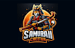 make amazing samurai cheetah mascot logo with creative concepts