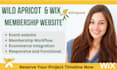 design responsive membership paid subscription website with wild apricot and wix