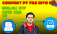 convert your python script into a standalone exe file