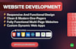 develop responsive full stack website with HTML, CSS, java, and react