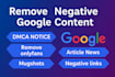 dmca takedown,mugshots removal service to delete negative news and google links