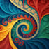 create abstract geometric digital art