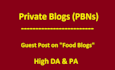 write and guest post on food blog