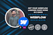 create a custom webflow animated landing page as an expert
