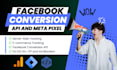 set up facebook conversion API, ga4 and GTM