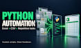 automate excel csv and file processing with a custom python script