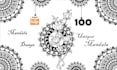 make mandala coloring pages and interior for amazon KDP
