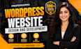 develop a responsive wordpress website, business website or ecommerce store