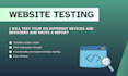 do website testing on PC, phone and tablet