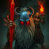 do scary horror creature and fantasy character concept art